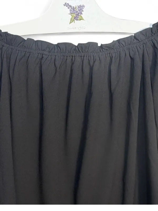 LULUS Women’s All in Good Fun Black Off-the-Shoulder Top Blouse Size Small - Image 8