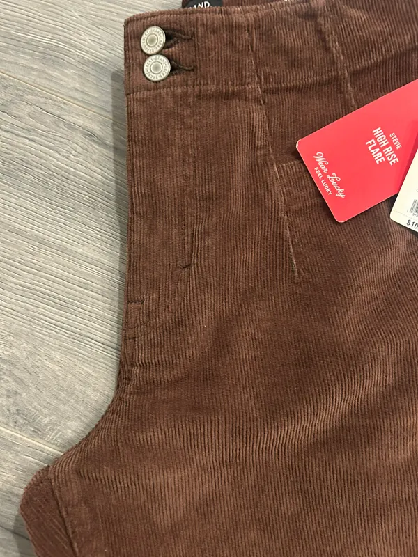 Women's Corduroy Flared Jeans - Image 3