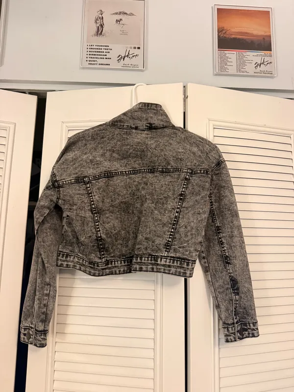 Black Jean jacket Gray - Image 2