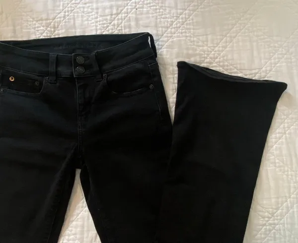 American Eagle Black Artist Flare Jeans - Image 4