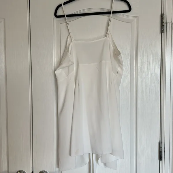 White Wrap Mini Dress - Image 4