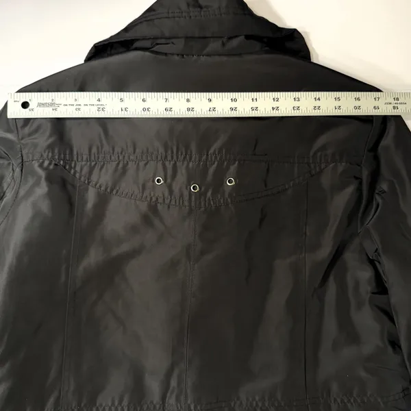 Forecaster of Boston Black Coat Womens Small Zip Up Button Adjustable‎ Jacket - Image 8