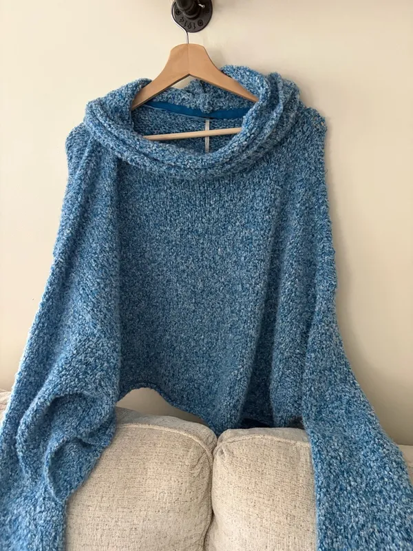 Free People BFF Cowl Neck Sweater size Large - Image 2