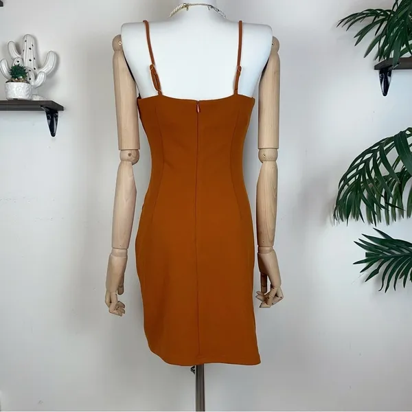 Elliatt Oceana Drawstring Mini Bodycon Dress in Amber Size Small NWT - Image 5
