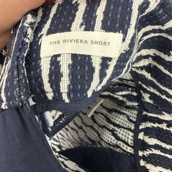 LOFT Riviera Shorts Womens 2 Blue Geometric Print Preppy Coastal Resort Vacation - Image 4