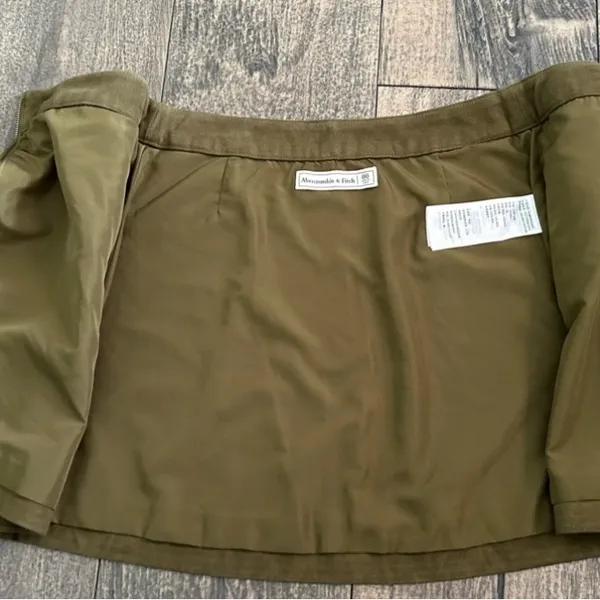 Abercrombie & Fitch Green Mini‎ A-Line Skirt Casual - Image 4