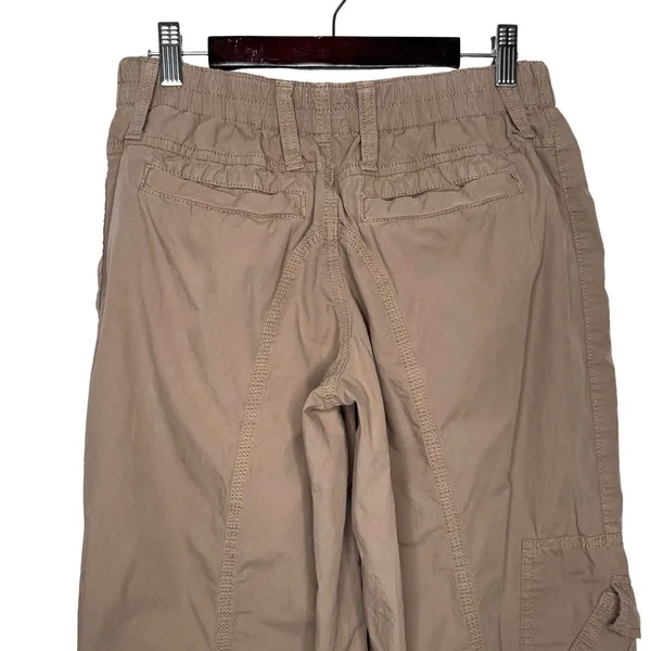 BDG Urban Outfitters S Wide Leg Y2K Baggy Cargo Pants Low Rise Pockets Khaki - Image 5