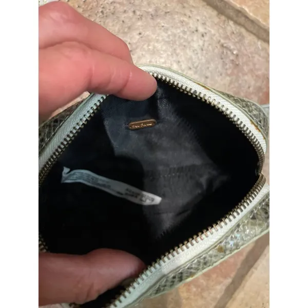 Free People Kelly Belt Croc bag in green - Image 6