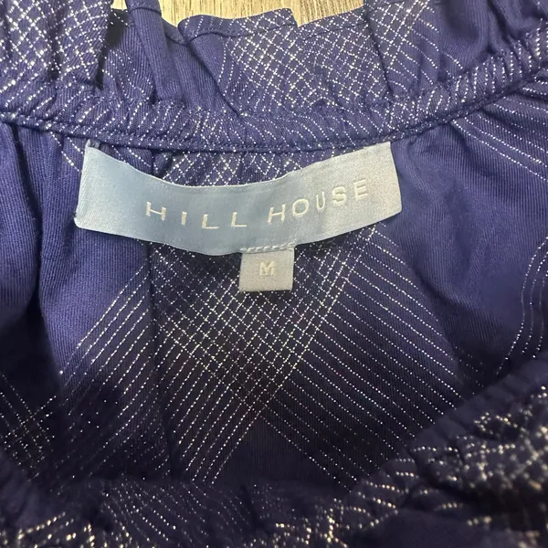 Hill House The Katherine Nap Dress in Navy Blue Glitter Check - Image 4