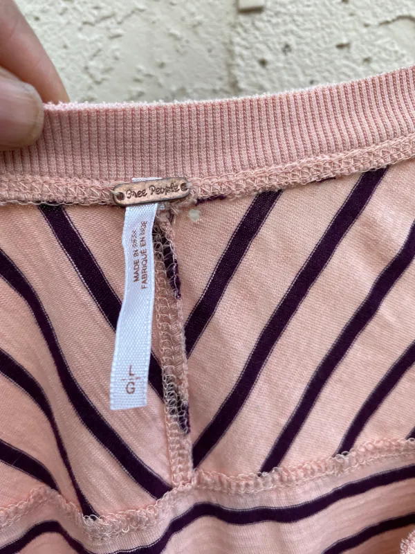 Free People Long sleeve Striped top Size L - Image 9