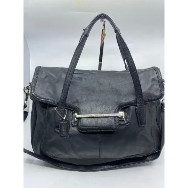 COACH Medium/ Large Leather Black Shoulder Bag - Image 3