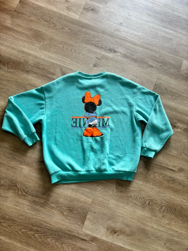 Minnie Mouse Turquoise Sweatshirt - Image 5