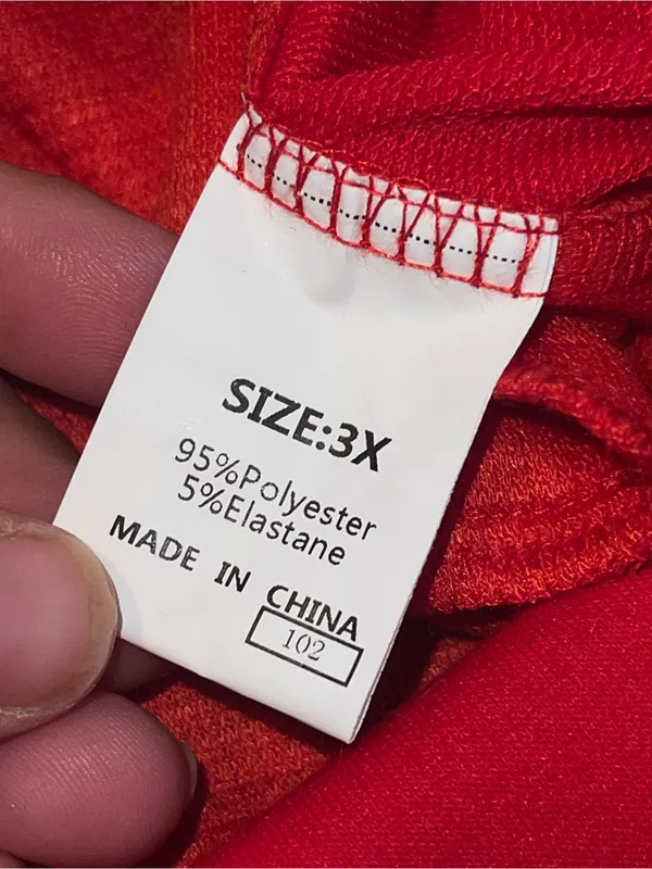 Unbranded zipup hoodie Red Size 3X - Image 6