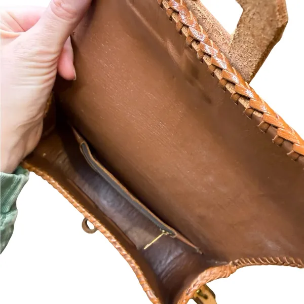 🤎 Clifton’s Vintage Hand-Tooled Leather‎ Shoulder Bag Western Purse 🤎 - Image 7