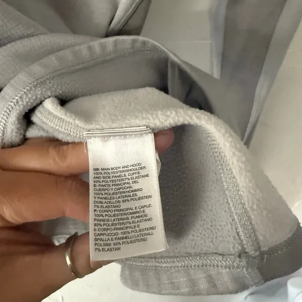 The‎ North Face Women’s Gray FlashDry Hoodie Size M Lightweight Fleece Pullover - Image 7