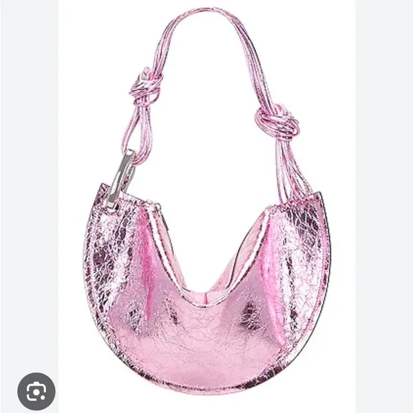 NWOT Cult Gaia Estrella metallic tote bag Cameo Pink - Image 2