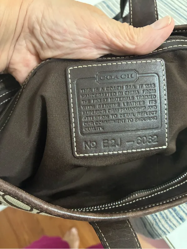 Coach Signature Canvas Tote Bag in Brown - Image 6