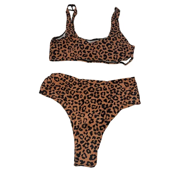 SHEIN Leopard Print Bikini Set NWT - Image 4