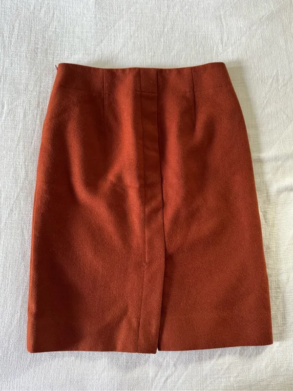 J. Crew 100% Double-Serge Wool Pencil Skirt, size 2 - Image 2