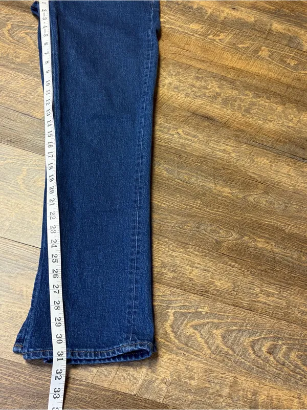 Abercrombie & Fitch Mid Rise 90's Straight Women's 27 Curve Love Denim Stretch - Image 8