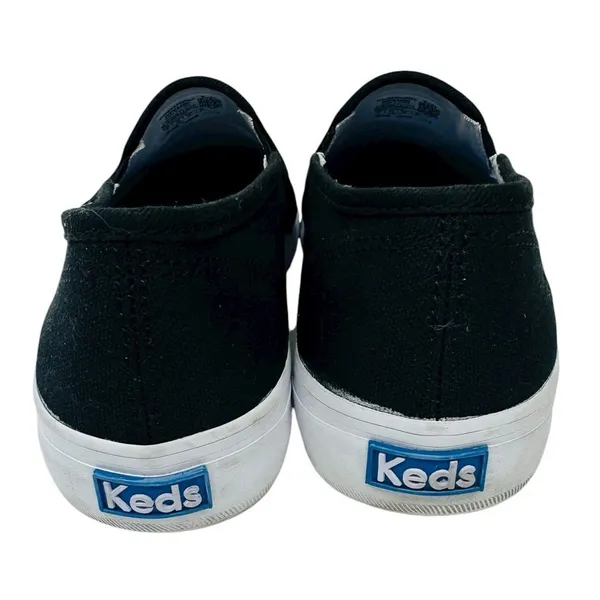 Keds Women's Double Decker WF63480 Size 9 Slip‎ On Black Canvas Pre-owned - Image 5