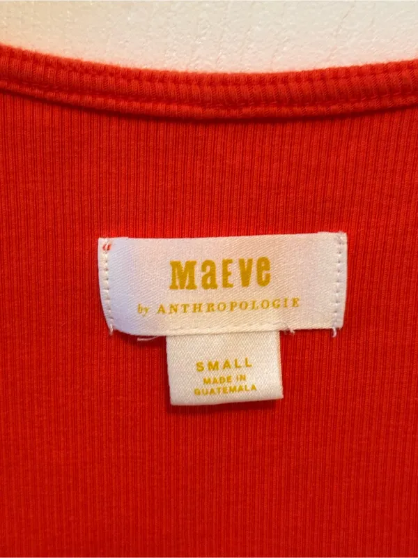 Anthropologie Maeve Square Neck Tank in Red - Image 4