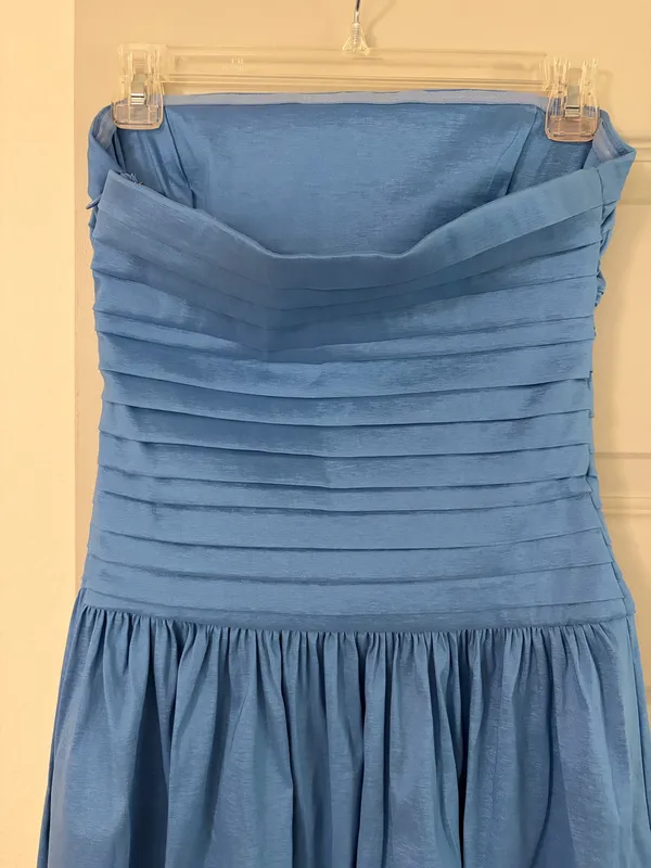 Abercrombie Strapless blue dress - Image 4