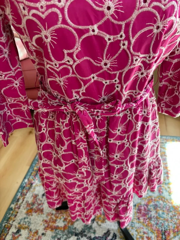 Draper James Pink Eyelet Dress - Image 3
