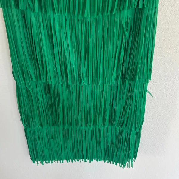 Evoutionary Green Midi Fringe Skirt Size Medium NWT - Image 6