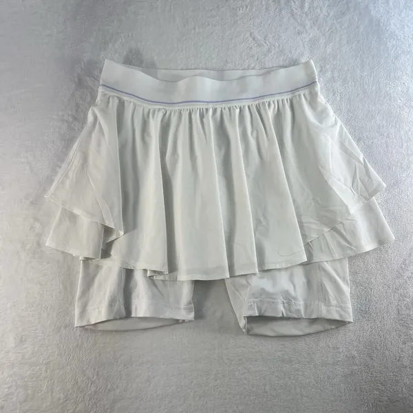 Lululemon Size 10 Court Rival High Rise Skirt Run Tennis White Women's Athletic - Image 6
