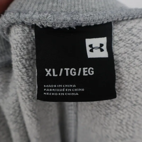 Under Armour Jogger Pants Womens XL Heather Gray Slash Pockets Drawstring Waist - Image 3