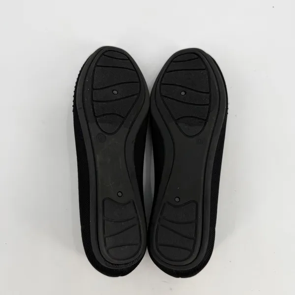 Harborsides Flats Womens 6W Wide Black Studded NANNIE Ballet Slip On Memory Foam - Image 6
