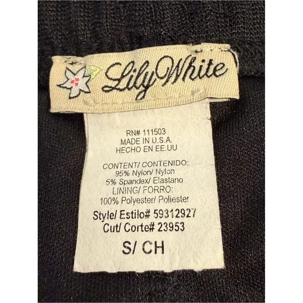 Lily White Vintage Whimsigoth Black Sheer Lace Maxi Skirt Size S Fairy Grunge Dark Coquette - Image 5