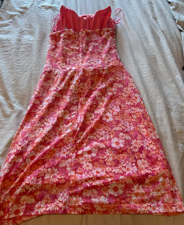 Sky to Moon floral pink mini dress - Image 3