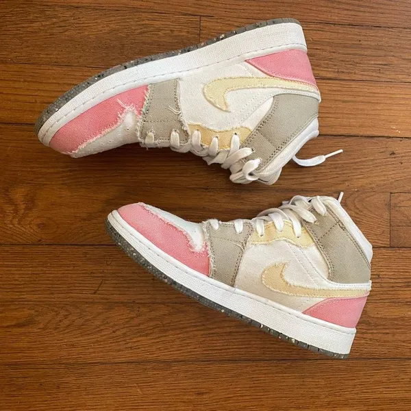 Nike Air Jordan 1 Mid Pastel Grind - Size Women’s 6 / Youth 4.5 - Image 12