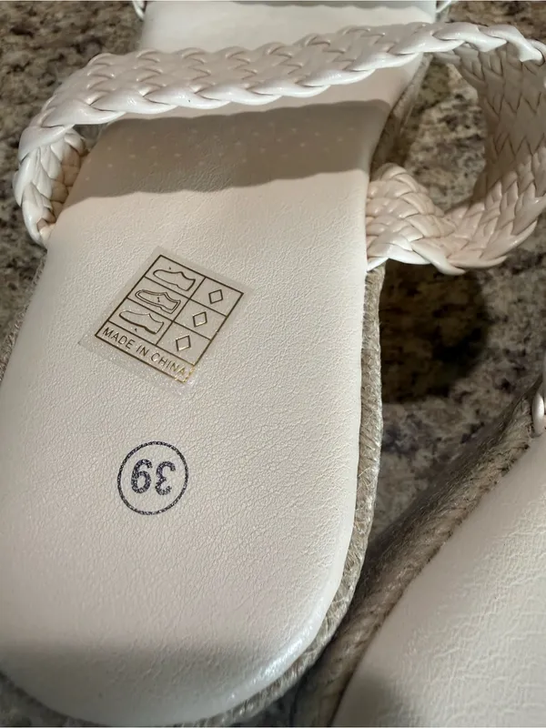 Woven Cream Platform Sandals for Women - Elevated Casual Style - Image 10