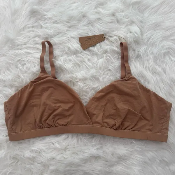 Skims Fits Everybody Crossover Bralette Ochre Size 3X - Image 2