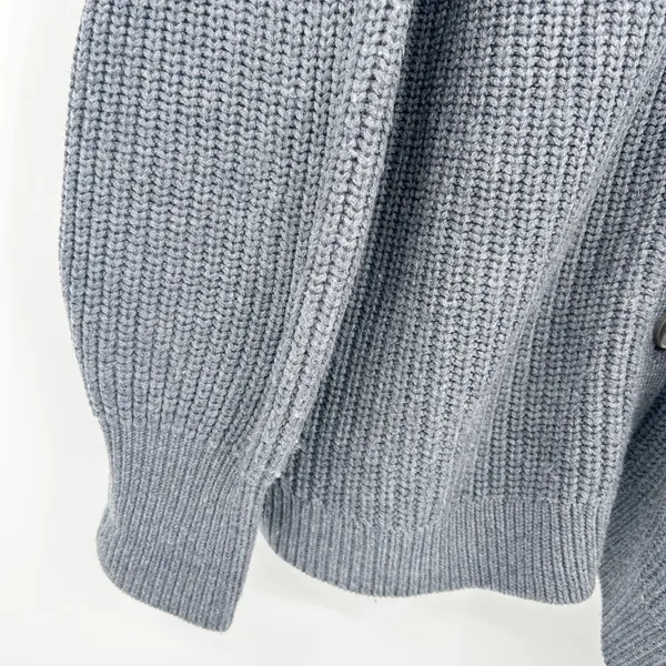 Aritzia Wilfred Oversized Chunky‎ Knit Merino Wool Storybook Cardigan Sweater M - Image 4