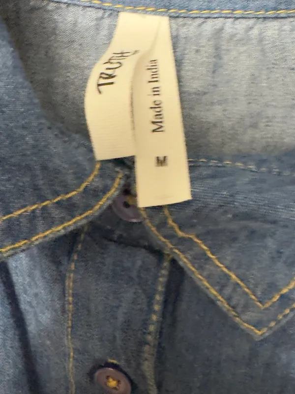 Denim Tulle Top (Light Denim) - Image 5