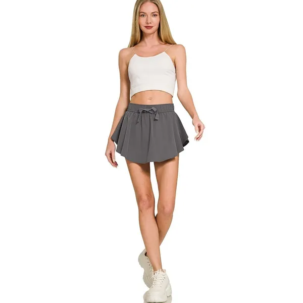 Zenana‎ Soft Woven Active Skorts - Medium - Image 3