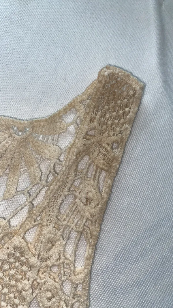 Contemporary Style blouse sleeveless knitted lace size medium - Image 9
