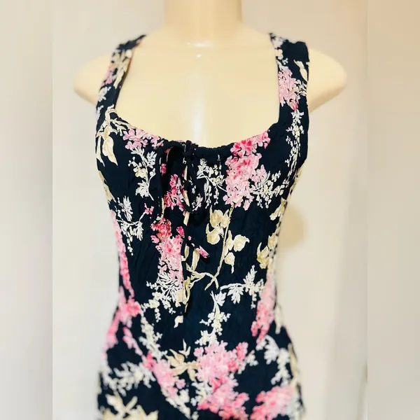 Vintage Starina women’s dress size L floral print - Image 10