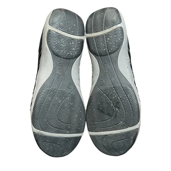 Dansko Shoes Womens Size 9.5 Gray Leather Mesh Lace Up‎ Comfort Walking Sneakers - Image 8