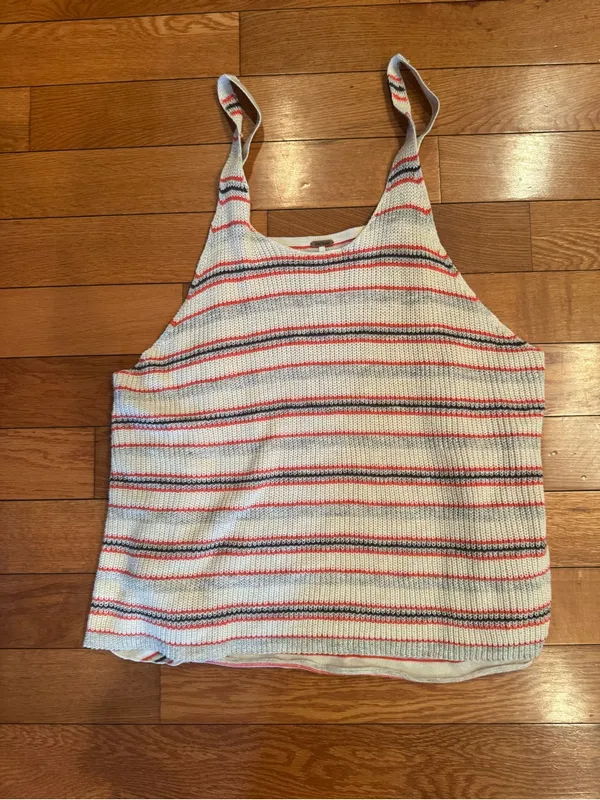 Free People Striped Sailor Sweater Tank Top - Size Medium (EUC) - Image 2