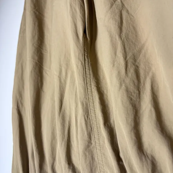 Hunter Nylon Drawstring Cinch Waist Jogger Pants Khaki Medium - Image 7