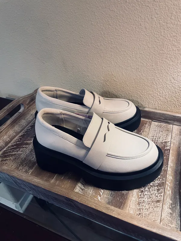 NWT! Wild Fable Women’s Slip-On Loafer Platform Leather Memory Foam Insole Sz 6 - Image 5