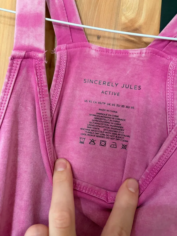 Acid wash athletic dress pink - Image 3