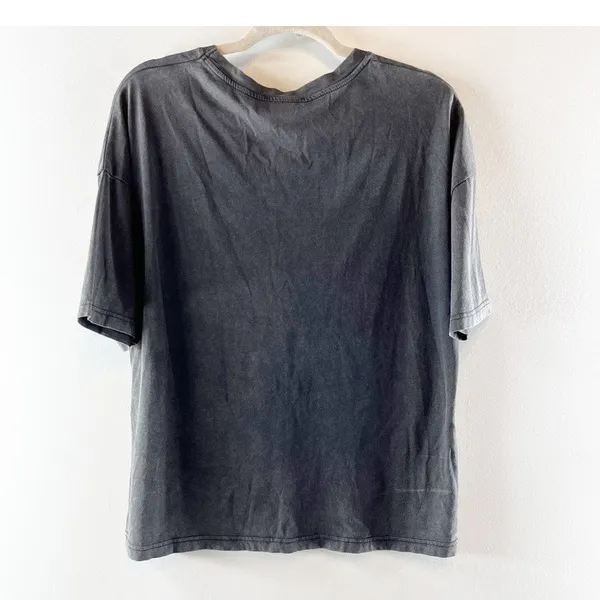 Zara Marilyn Monroe Short Sleeve Crew Neck Oversized Graphic T-Shirt Gray M - Image 4