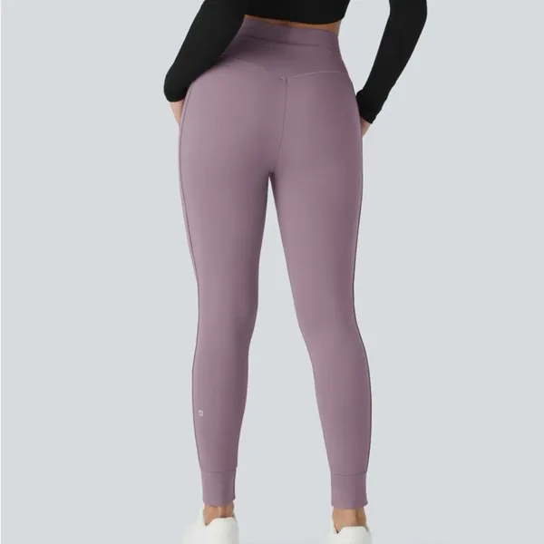 Halara NWT Plush High Waisted Drawstring Side Pocket Plain Full Length Joggers - Image 2