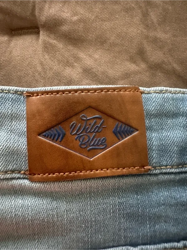 Light Wash Denim Mini Skirt - Image 4